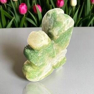 Moss Agate‎ Mini Fairy Carving Crystal Figurine Boho Spirit Fairycore Decor